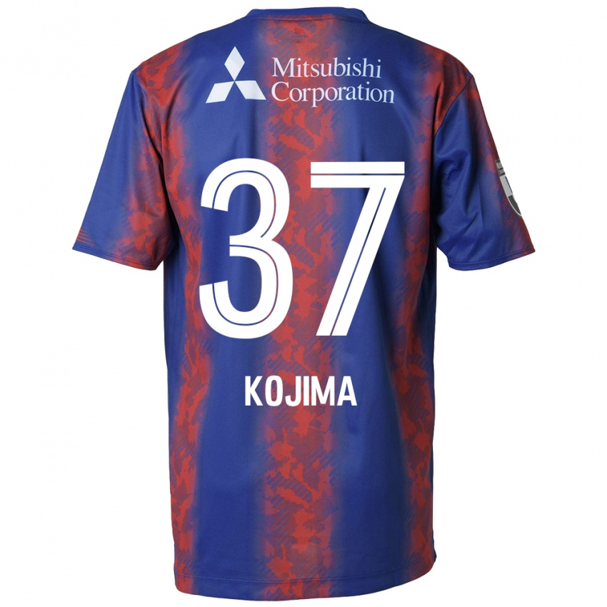 Uomo Maglia Satsuki Kojima #37 Blu Rosso Kit Gara Home 2024/25 Maglietta