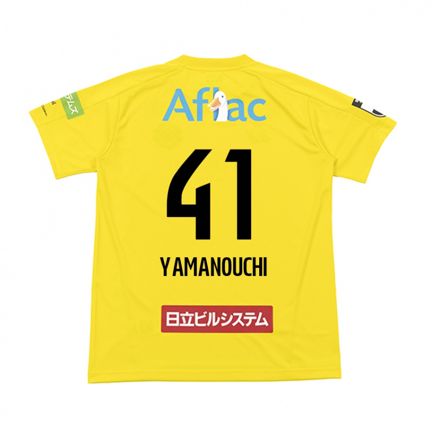 Uomo Maglia Yusei Yamanouchi #41 Giallo Nero Kit Gara Home 2024/25 Maglietta