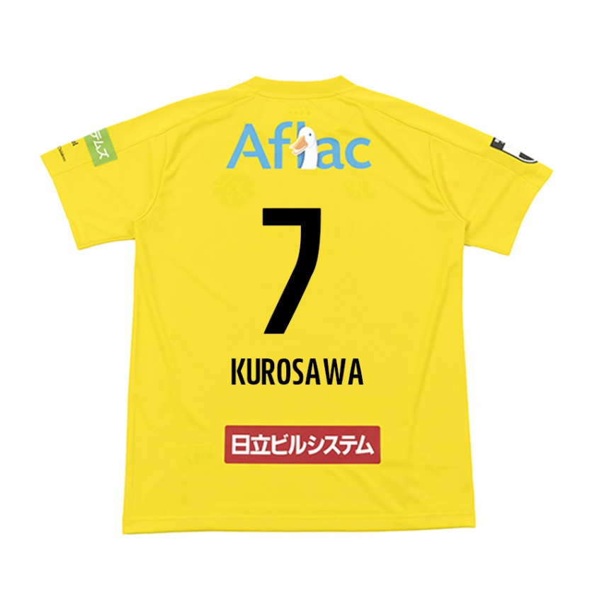 Uomo Maglia Shido Kurosawa #7 Giallo Nero Kit Gara Home 2024/25 Maglietta