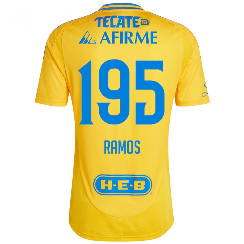 Uomo Maglia Rodrigo Ramos #195 Oro Giallo Kit Gara Home 2024/25 Maglietta