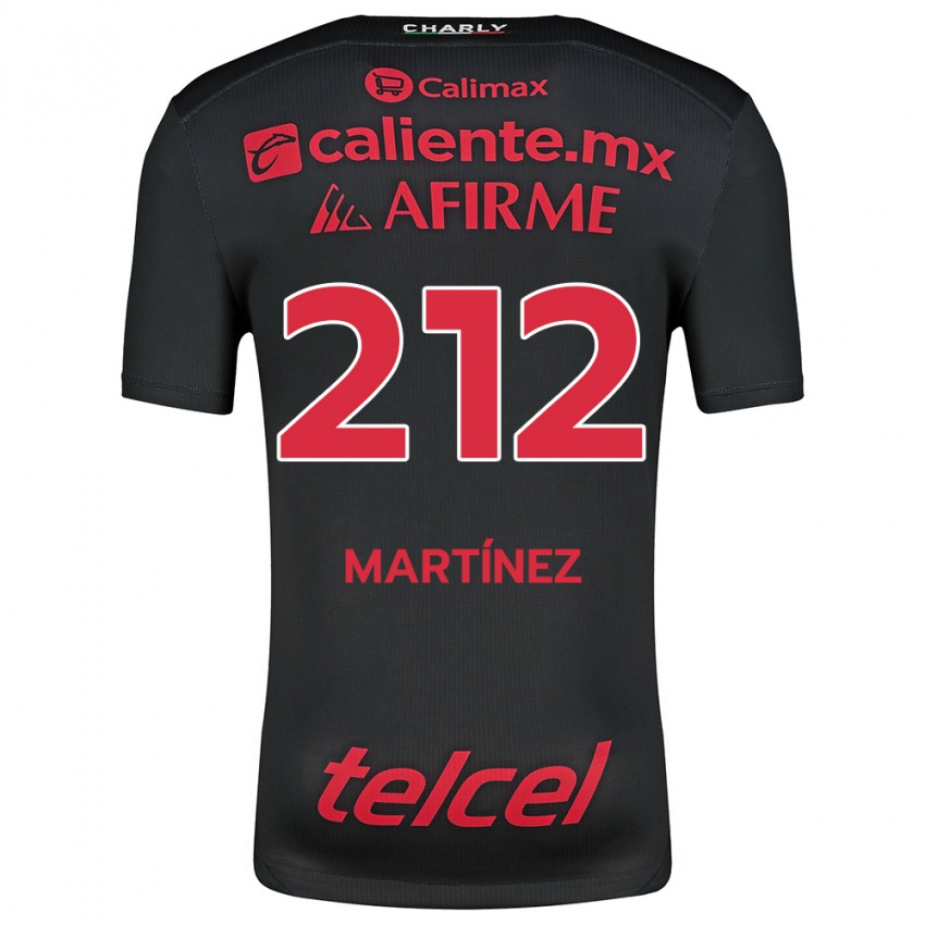 Uomo Maglia Juan Martínez #212 Nero Rosso Kit Gara Home 2024/25 Maglietta