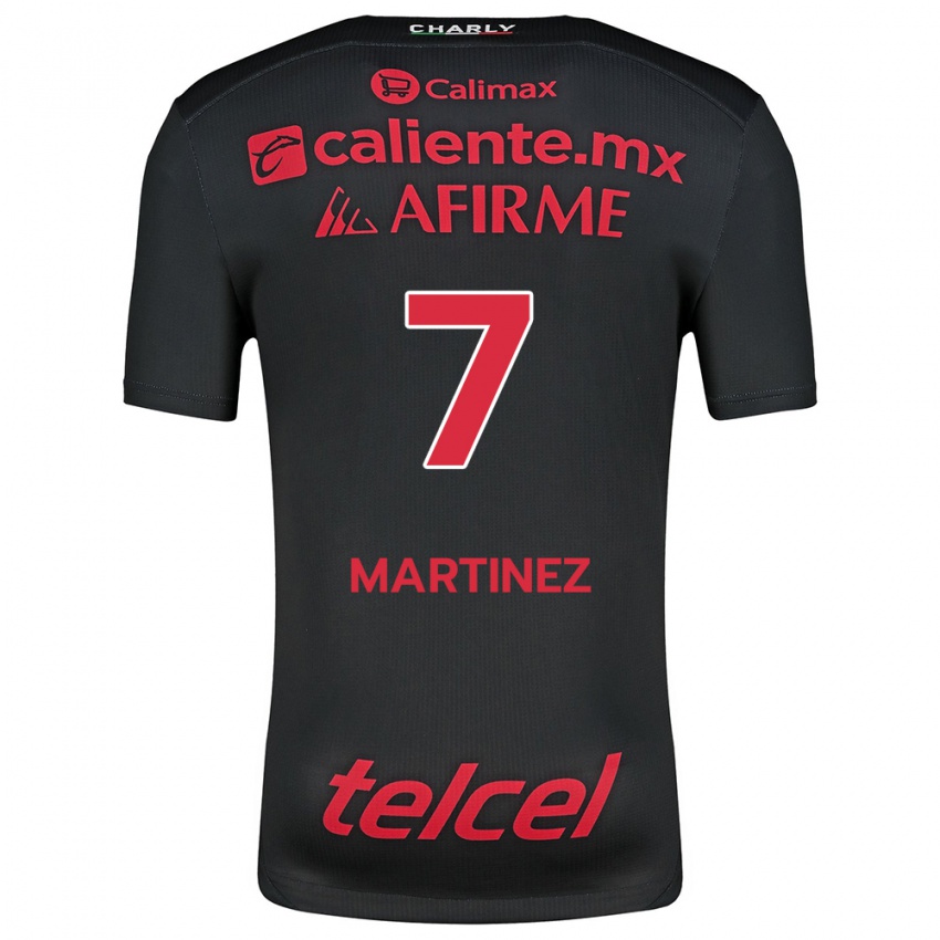 Uomo Maglia Alejandro Martínez #7 Nero Rosso Kit Gara Home 2024/25 Maglietta