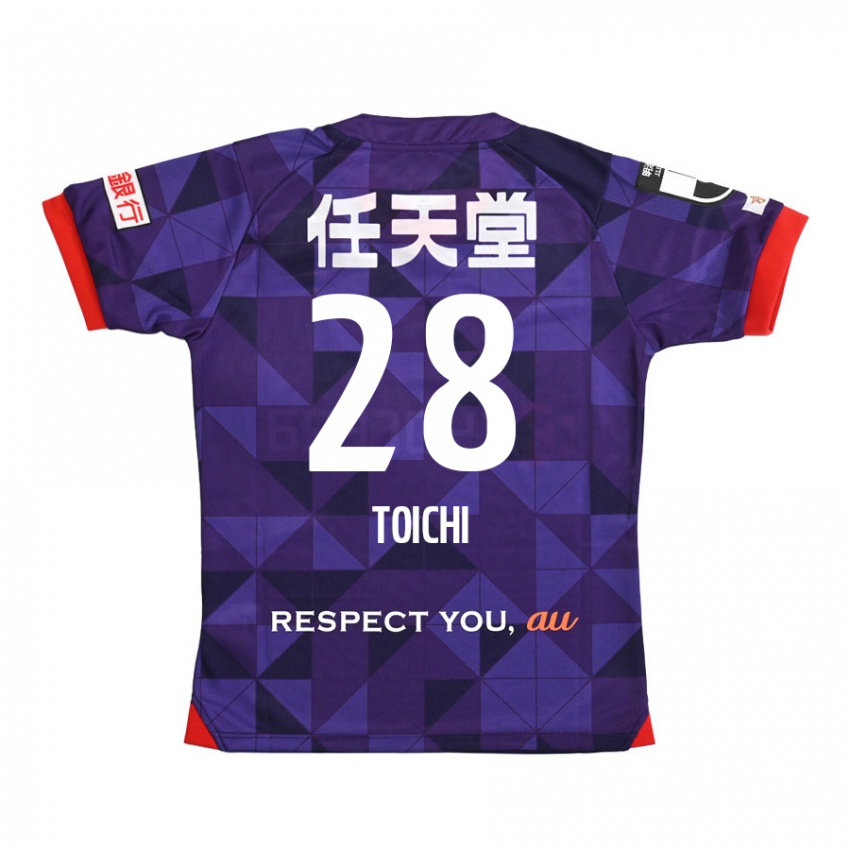 Uomo Maglia Toichi Suzuki #28 Viola Bianco Kit Gara Home 2024/25 Maglietta