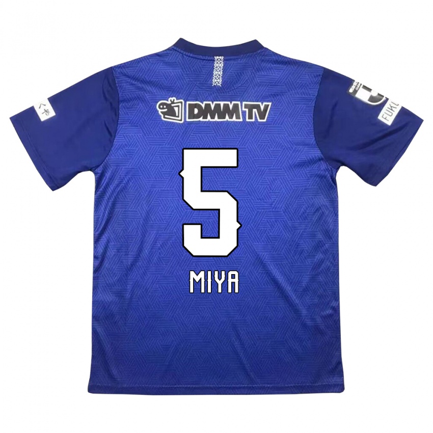 Uomo Maglia Daiki Miya #5 Blu Scuro Kit Gara Home 2024/25 Maglietta