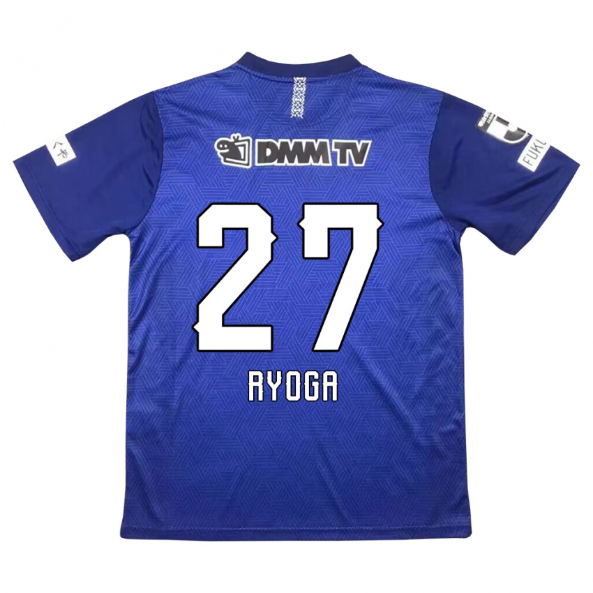 Uomo Maglia Ryoga Sato #27 Blu Scuro Kit Gara Home 2024/25 Maglietta