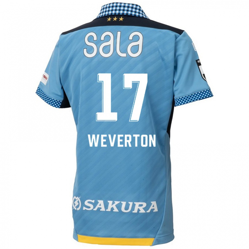 Uomo Maglia Weverton #17 Blu Nero Kit Gara Home 2024/25 Maglietta