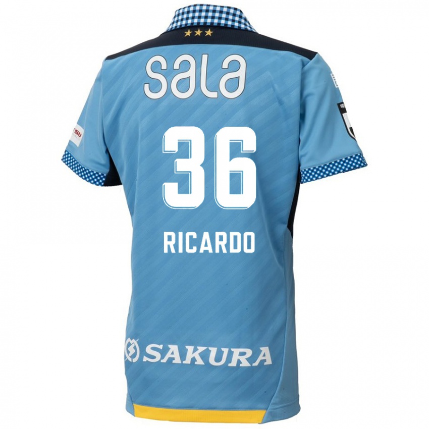 Uomo Maglia Ricardo Graça #36 Blu Nero Kit Gara Home 2024/25 Maglietta