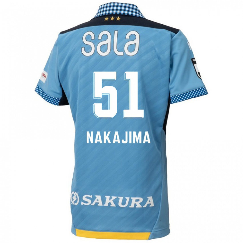 Uomo Maglia Keitaro Nakajima #51 Blu Nero Kit Gara Home 2024/25 Maglietta