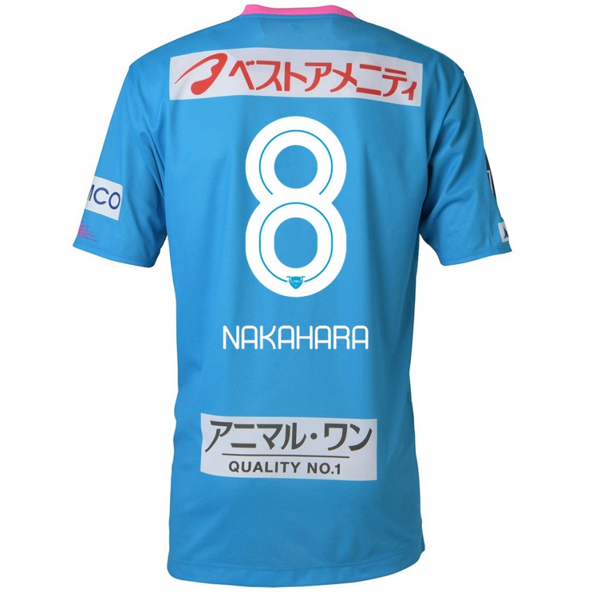 Uomo Maglia Hikaru Nakahara #8 Blu Rosa Kit Gara Home 2024/25 Maglietta