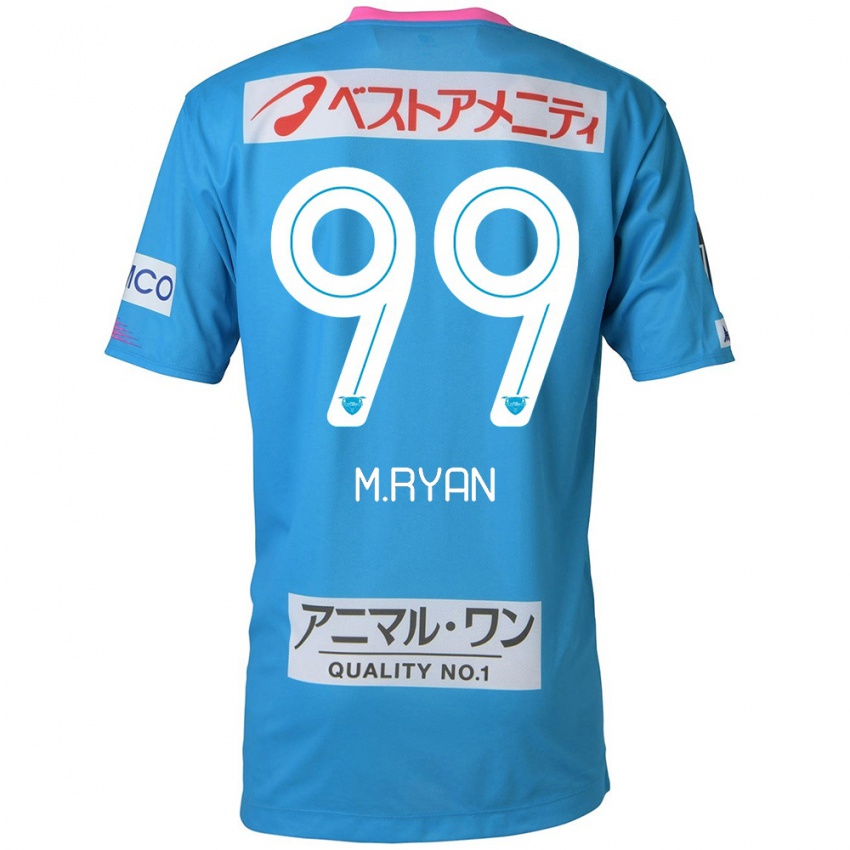 Uomo Maglia Marcelo Ryan #99 Blu Rosa Kit Gara Home 2024/25 Maglietta