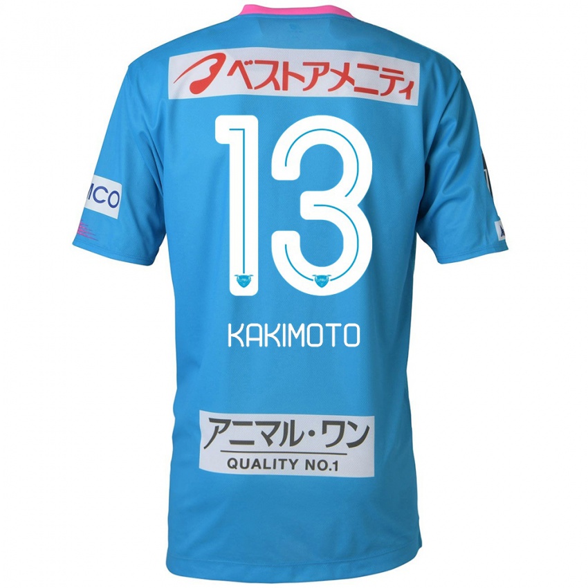 Uomo Maglia Yuto Kakimoto #13 Blu Rosa Kit Gara Home 2024/25 Maglietta