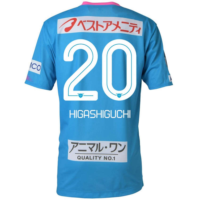 Uomo Maglia Aitaro Higashiguchi #20 Blu Rosa Kit Gara Home 2024/25 Maglietta