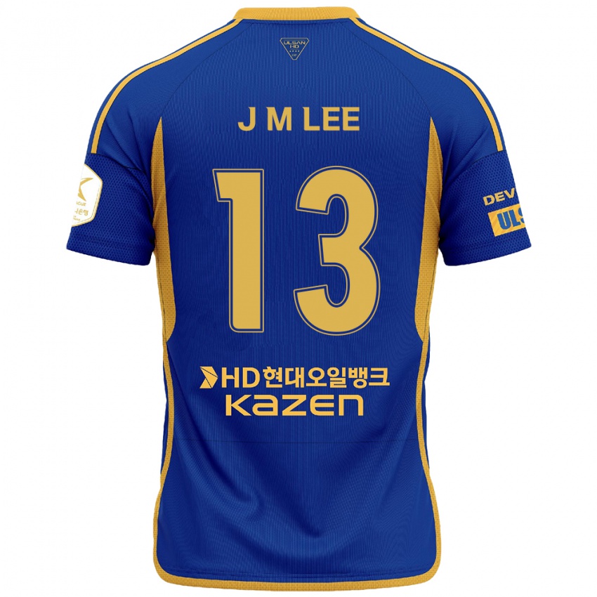 Uomo Maglia Myung-Jae Lee #13 Blu Giallo Kit Gara Home 2024/25 Maglietta