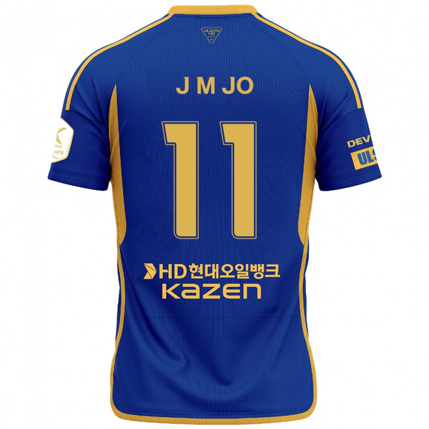 Uomo Maglia Min-Jae Jo #11 Blu Giallo Kit Gara Home 2024/25 Maglietta