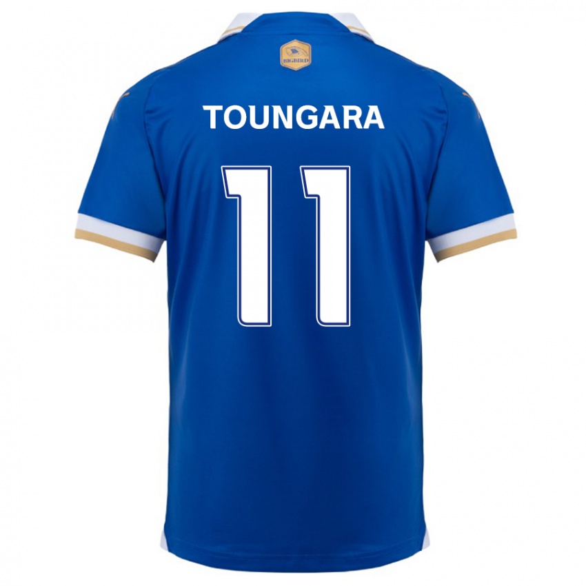 Uomo Maglia Aboubacar Toungara #11 Blu Bianco Kit Gara Home 2024/25 Maglietta