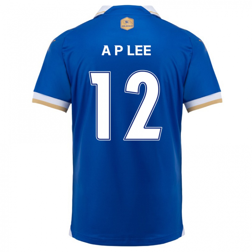 Uomo Maglia Pyeong-An Lee #12 Blu Bianco Kit Gara Home 2024/25 Maglietta