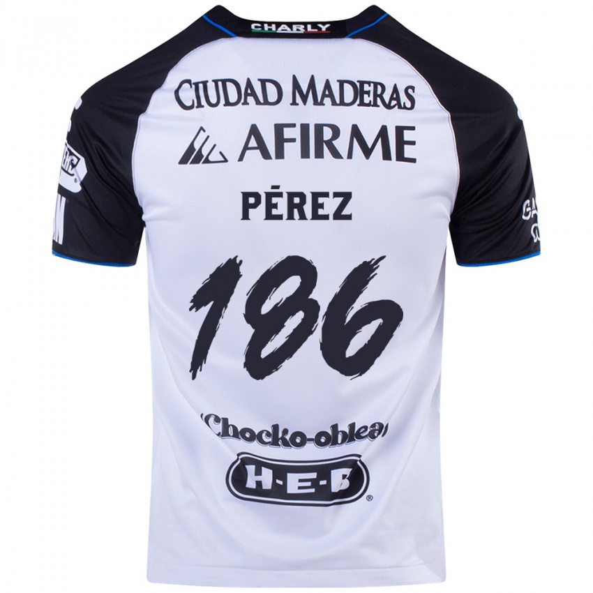 Uomo Maglia José Pérez #186 Nero Blu Kit Gara Home 2024/25 Maglietta