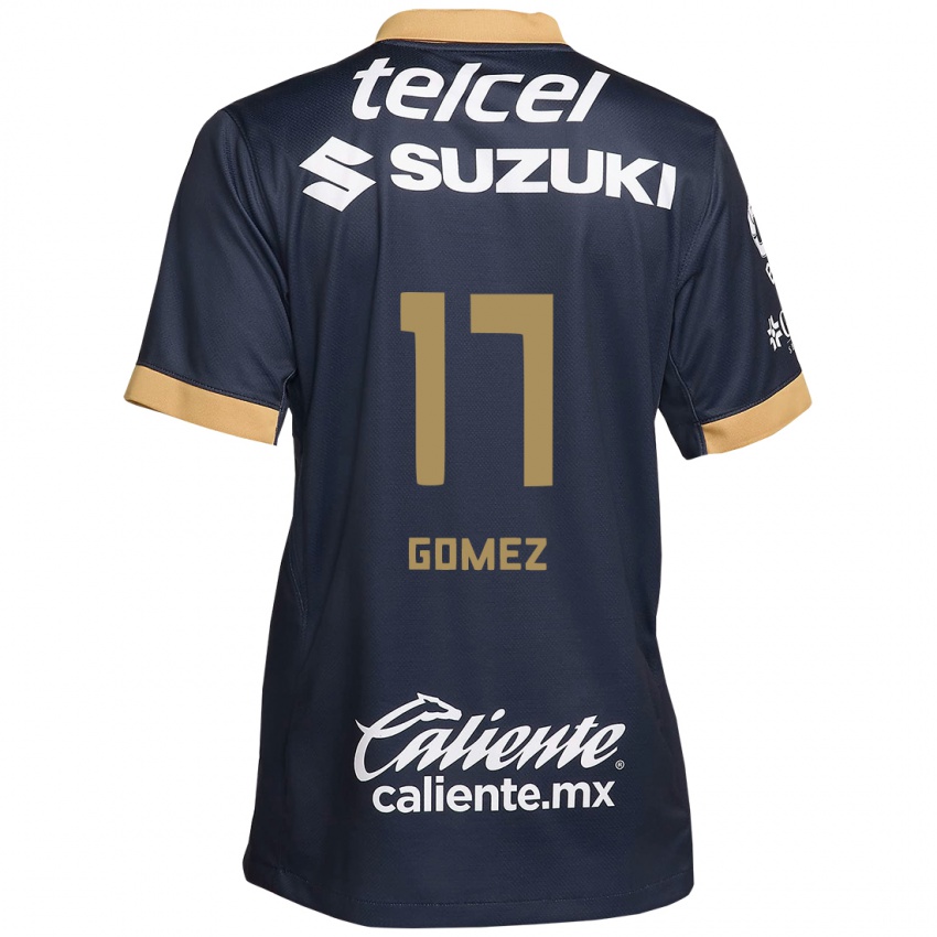 Uomo Maglia Diana Gomez #17 Ossidiana Oro Bianco Kit Gara Away 2024/25 Maglietta