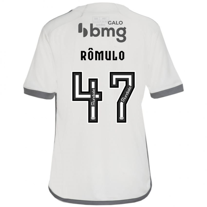 Uomo Maglia Romulo #47 Bianco Kit Gara Away 2024/25 Maglietta