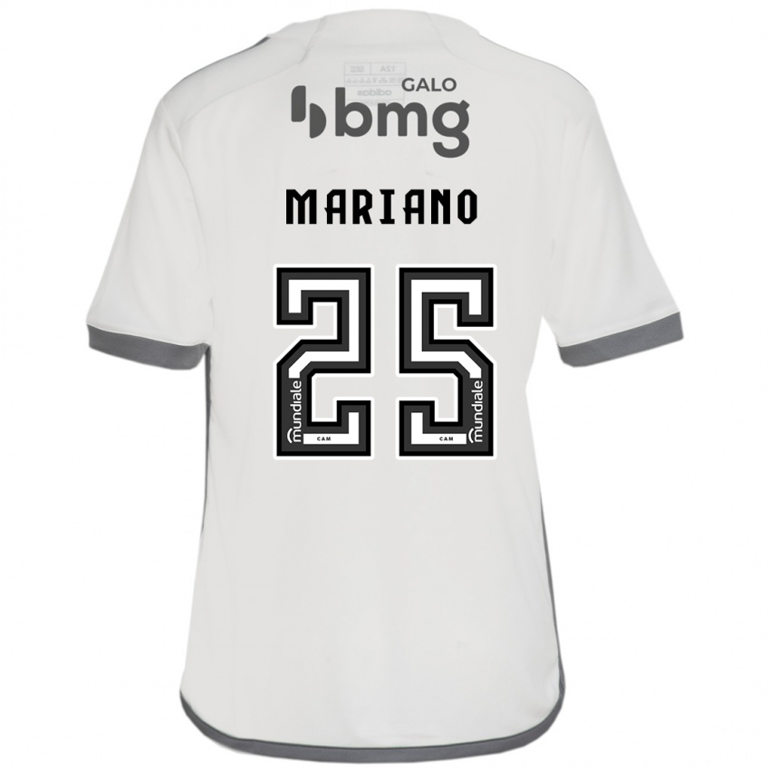 Uomo Maglia Mariano #25 Bianco Kit Gara Away 2024/25 Maglietta