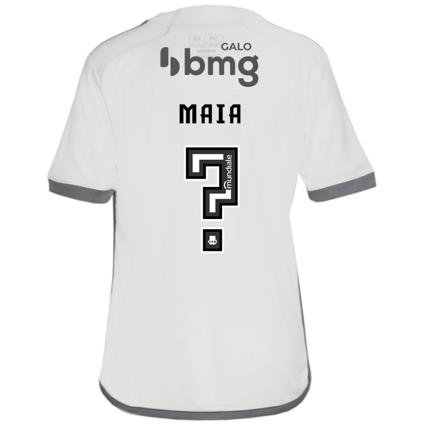 Uomo Maglia Caio Maia #0 Bianco Kit Gara Away 2024/25 Maglietta