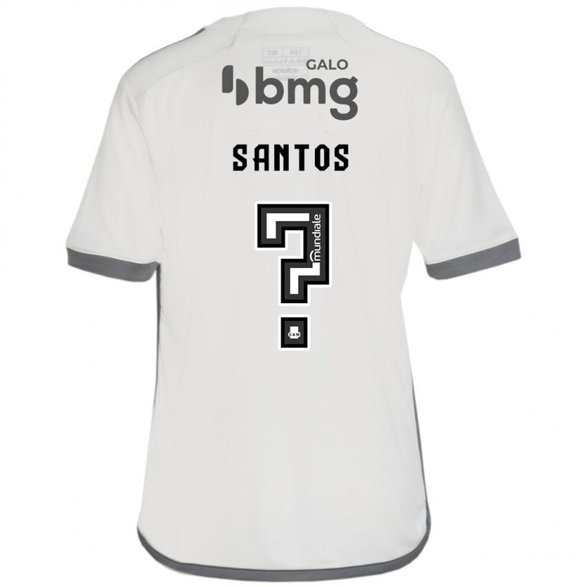 Uomo Maglia Leo Santos #0 Bianco Kit Gara Away 2024/25 Maglietta