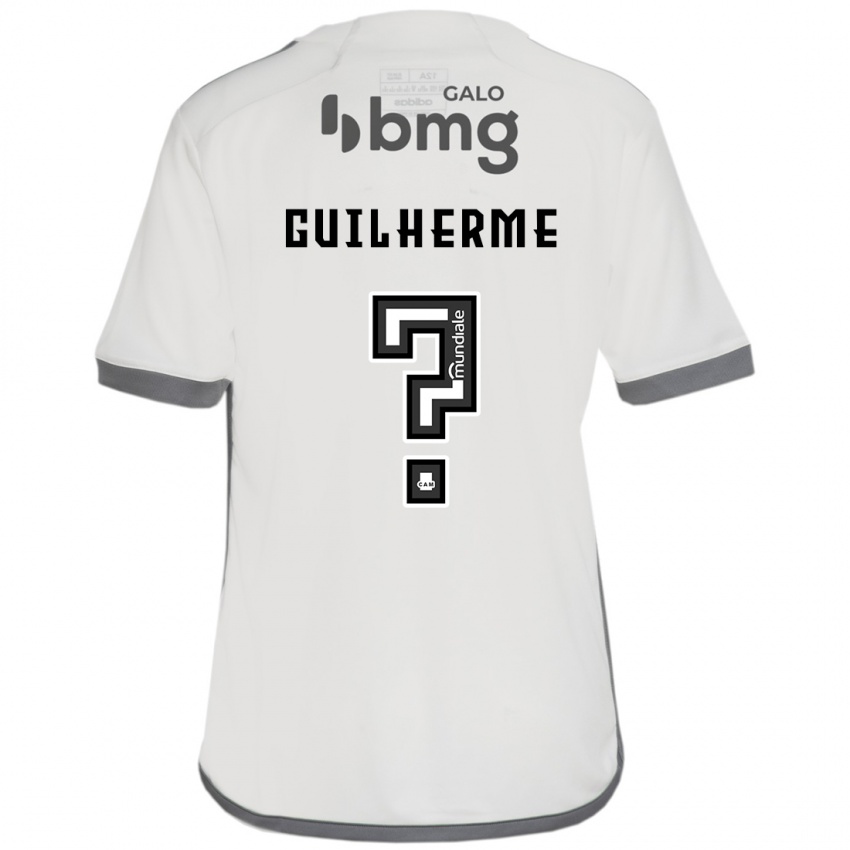 Uomo Maglia Kauan Guilherme #0 Bianco Kit Gara Away 2024/25 Maglietta