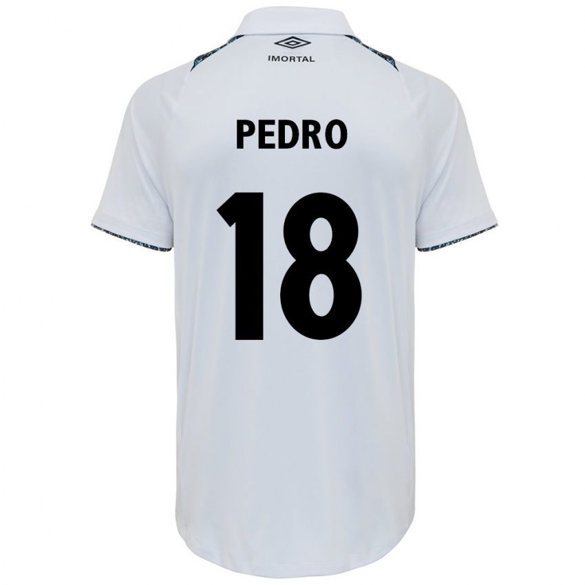 Uomo Maglia João Pedro #18 Bianco Blu Kit Gara Away 2024/25 Maglietta