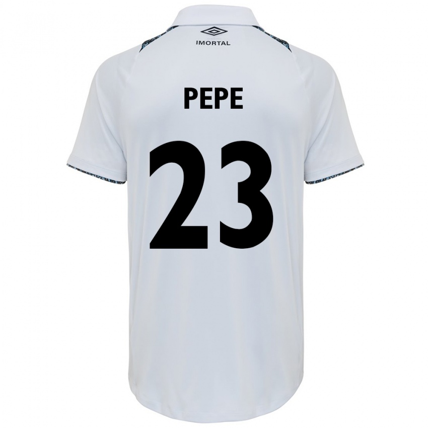 Uomo Maglia Pepê #23 Bianco Blu Kit Gara Away 2024/25 Maglietta