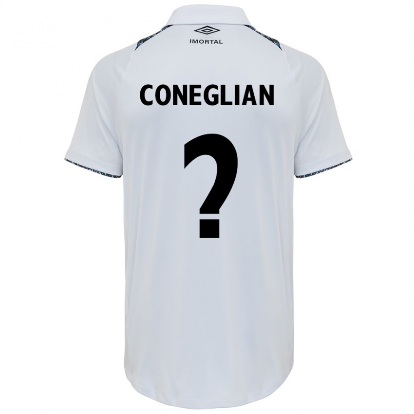 Uomo Maglia Arthur Coneglian #0 Bianco Blu Kit Gara Away 2024/25 Maglietta