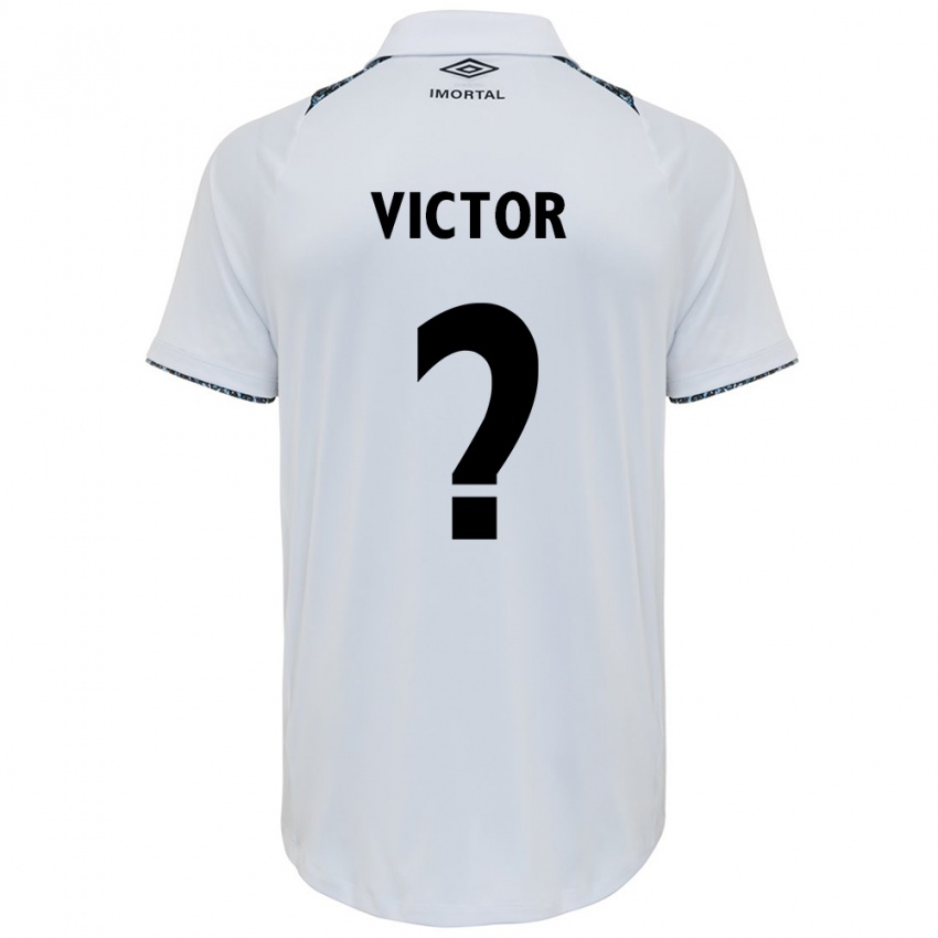 Uomo Maglia João Victor Castelo #0 Bianco Blu Kit Gara Away 2024/25 Maglietta