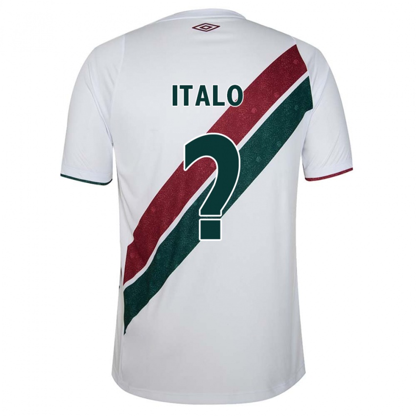 Uomo Maglia Italo #0 Bianco Verde Marrone Kit Gara Away 2024/25 Maglietta