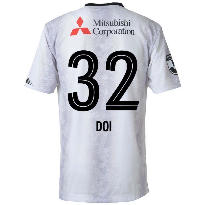 Uomo Maglia Kanta Doi #32 Bianco Nero Kit Gara Away 2024/25 Maglietta