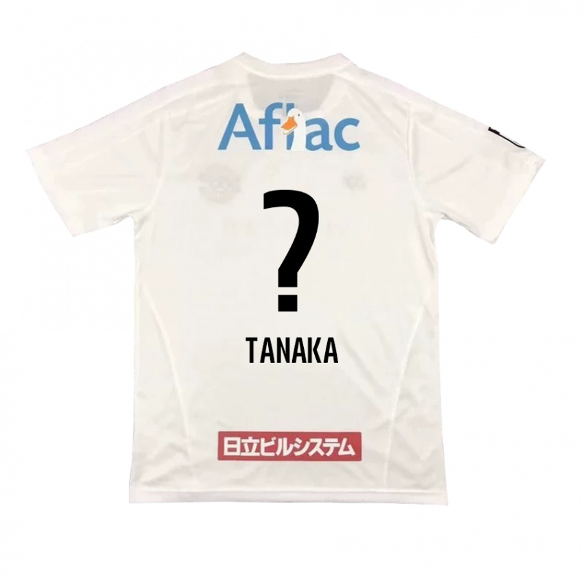 Uomo Maglia Ari Tanaka #0 Bianco Nero Kit Gara Away 2024/25 Maglietta