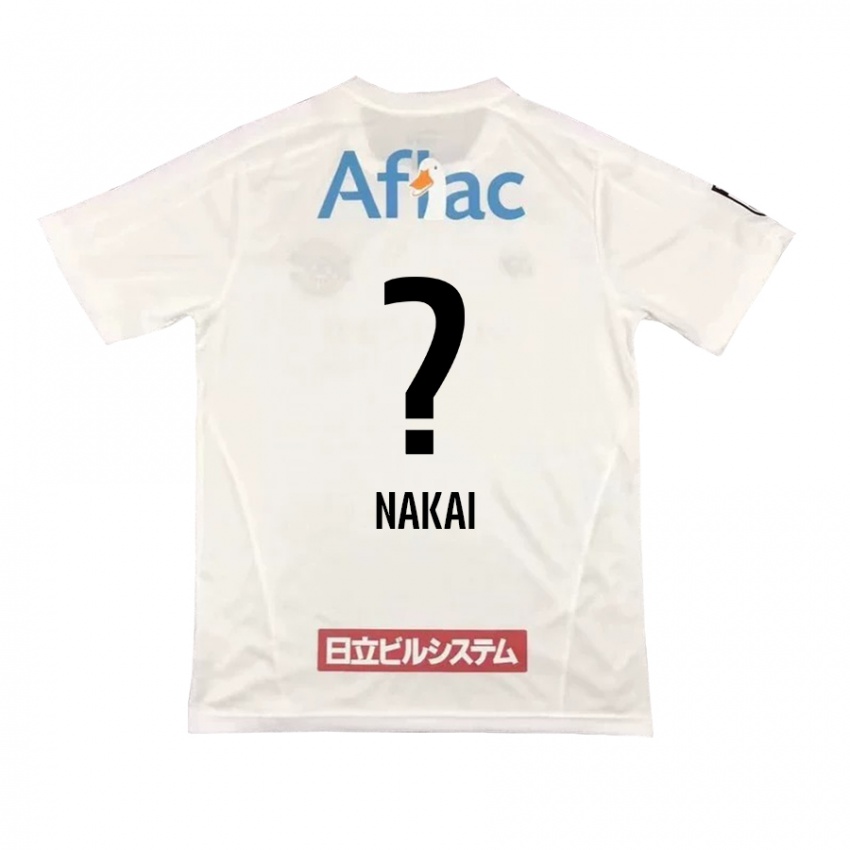 Uomo Maglia Yamato Nakai #0 Bianco Nero Kit Gara Away 2024/25 Maglietta