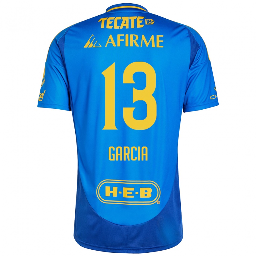 Uomo Maglia Miriam Garcia #13 Blu Giallo Kit Gara Away 2024/25 Maglietta