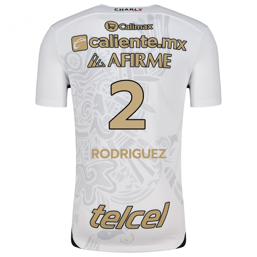 Uomo Maglia Antonio Rodríguez #2 Bianco Nero Kit Gara Away 2024/25 Maglietta