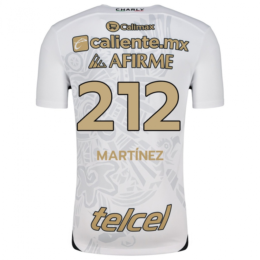 Uomo Maglia Juan Martínez #212 Bianco Nero Kit Gara Away 2024/25 Maglietta