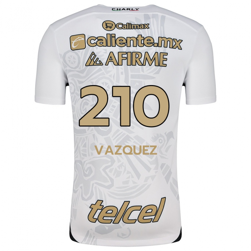 Uomo Maglia Daniel Vázquez #210 Bianco Nero Kit Gara Away 2024/25 Maglietta