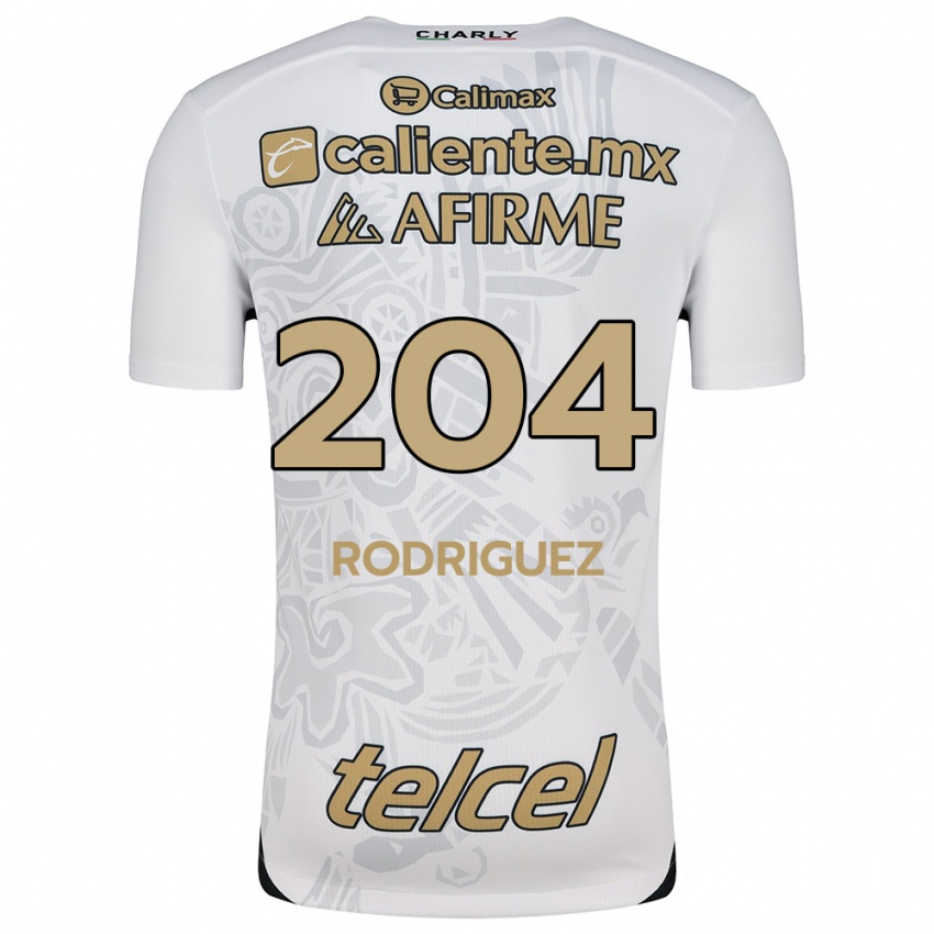 Uomo Maglia Jesús Rodríguez #204 Bianco Nero Kit Gara Away 2024/25 Maglietta