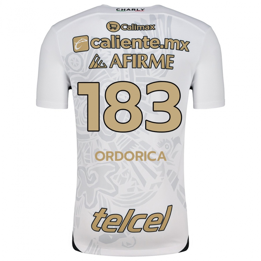 Uomo Maglia Brandon Ordorica #183 Bianco Nero Kit Gara Away 2024/25 Maglietta