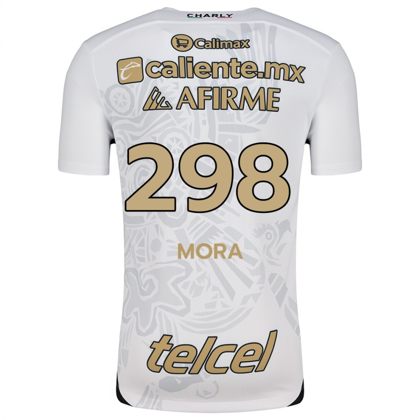 Uomo Maglia Gilberto Mora #298 Bianco Nero Kit Gara Away 2024/25 Maglietta