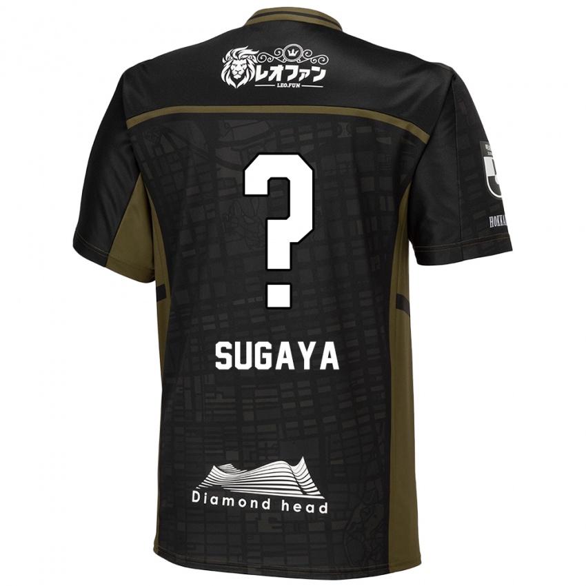 Uomo Maglia Shuto Sugaya #0 Nero Verde Kit Gara Away 2024/25 Maglietta