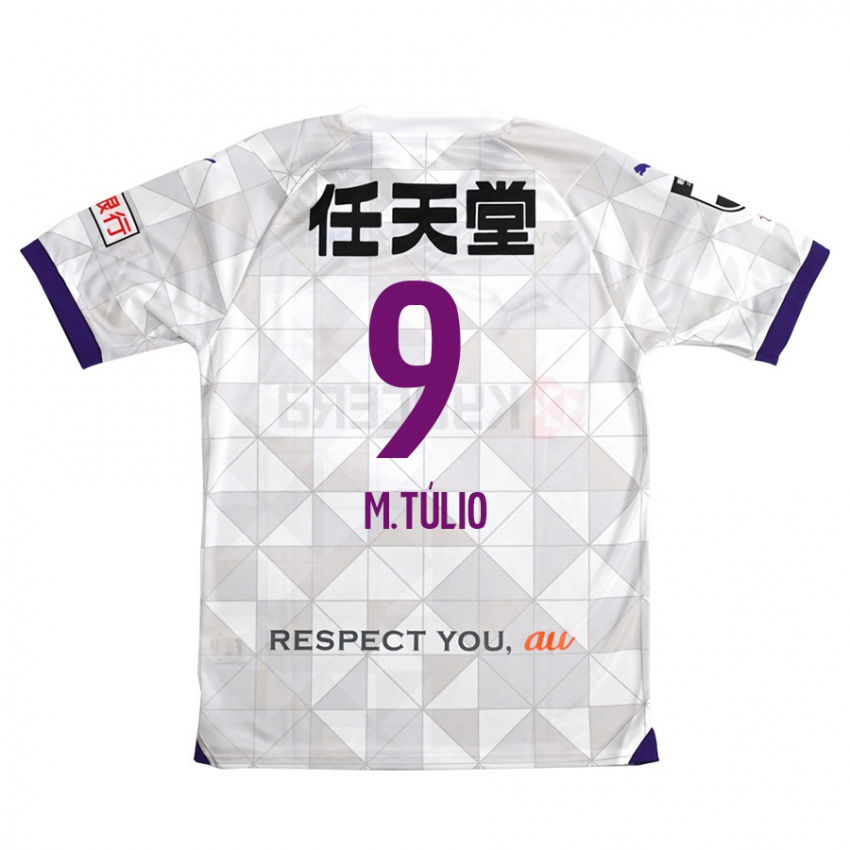 Uomo Maglia Marco Túlio #9 Bianco Viola Kit Gara Away 2024/25 Maglietta