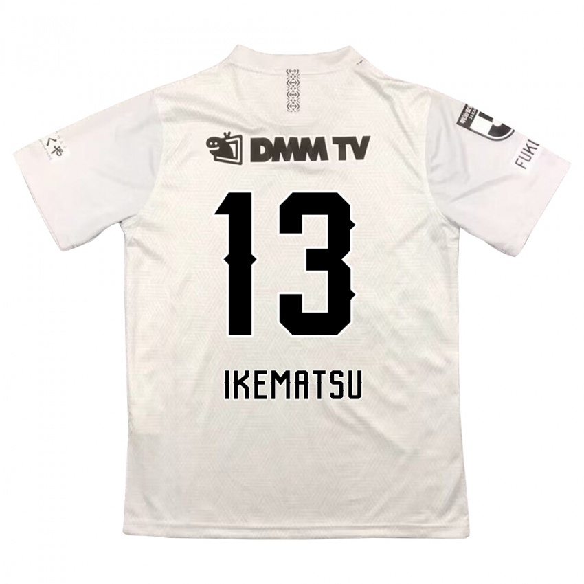 Uomo Maglia Shumpei Ikematsu #13 Grigio Nero Kit Gara Away 2024/25 Maglietta