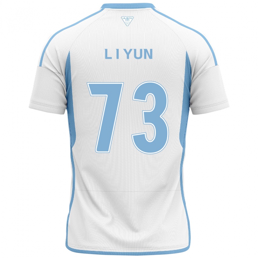 Uomo Maglia Il-Lok Yun #73 Bianco Blu Kit Gara Away 2024/25 Maglietta