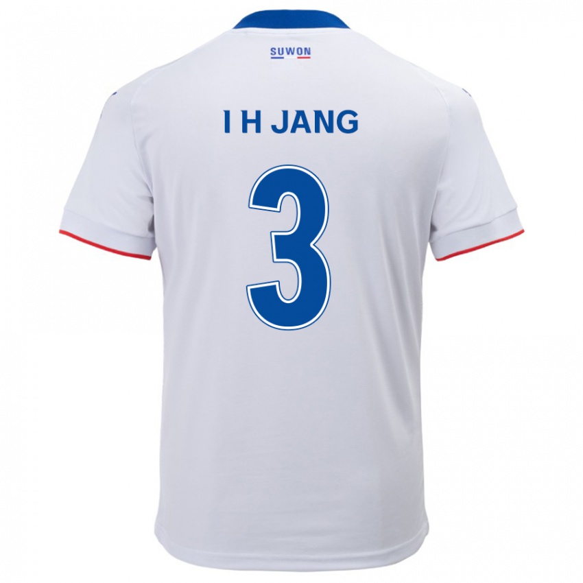 Uomo Maglia Ho-Ik Jang #3 Bianco Blu Kit Gara Away 2024/25 Maglietta