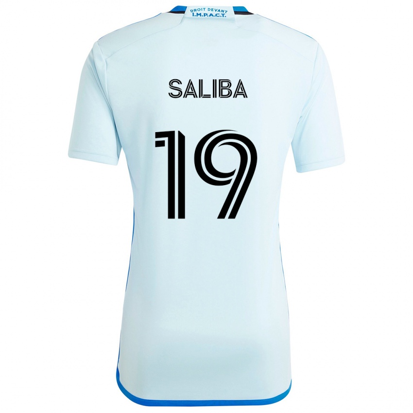 Uomo Maglia Nathan-Dylan Saliba #19 Blu Ghiaccio Kit Gara Away 2024/25 Maglietta