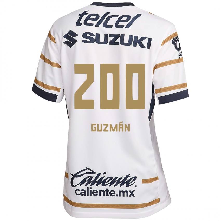 Donna Maglia Alan Guzmán #200 Ossidiana Bianca Kit Gara Home 2024/25 Maglietta