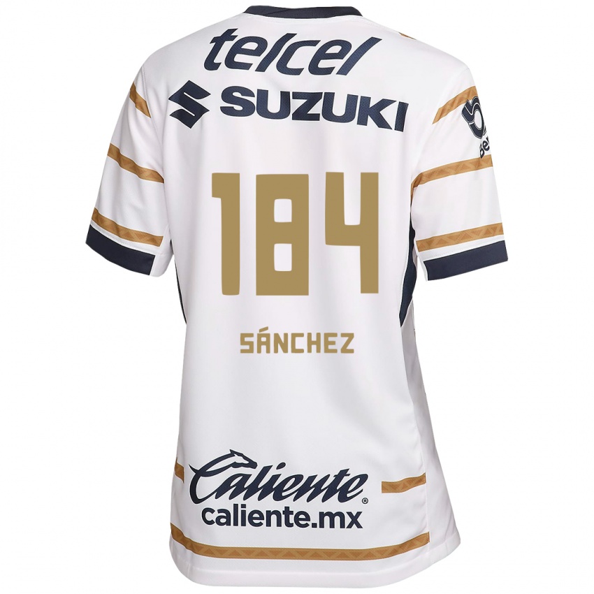 Donna Maglia Manuel Sánchez #184 Ossidiana Bianca Kit Gara Home 2024/25 Maglietta